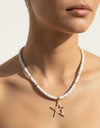 Howlite stone women's necklace WNEC214WH