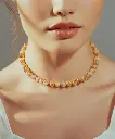 Citrine Women's Necklace WNEC186BG