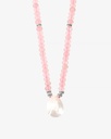 Women's necklace rose stone WNEC182PK