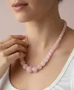 Women's Rose Quartz Necklace WNEC168PK