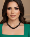 Women's agate necklace WNEC164BK