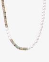 Natural Shell Necklace with Gold Details WNEC256MC