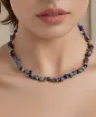 Sodalite stone women's necklace WNEC192BL