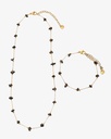 Women's bracelet and necklace set WNEC265BK