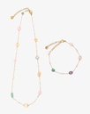 Women's bracelet and necklace set WNEC278MC