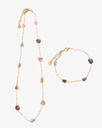 Women's bracelet and necklace set WNEC283MC