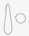 Women's Bracelet and Necklace Set WNEC291BK