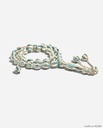 Natural Ivory & Turquoise 33-Bead Prayer Beads Sterling Silver 925