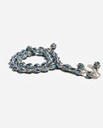 Natural Lapis Lazuli and Turquoise Prayer Beads with 925 Silver Plating 33 Beads