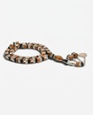 Natural Yusr and Cocu 33-Bead Prayer Beads with 925 Silver